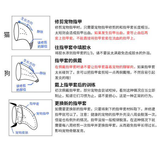 Keep a Pet (YOUNGER PET) Pet Nail Cover Dog Nail Cover Cat Nail Cover Cat and Dog Claw Cover Anti-Scratch Cover Anti-Cat Scratch Teddy Nail Cover Corn Yellow for Cats (20 pieces) S Suitable (2.5-5kg)