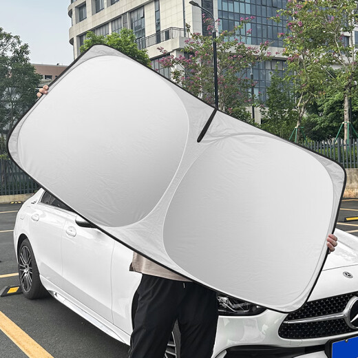 巫记汽车遮阳前挡防晒隔热车窗遮光帘档板罩车内前挡风玻璃遮阳伞神器 蔚来ET5ES6ES8ET7EC679 专车定制遮阳挡升级加厚不透光