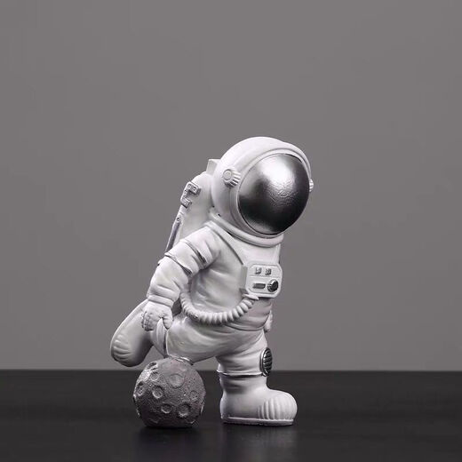 Baiyuan Astronaut Ornamente Süßes Modell kleiner Raumleute Home Wohnzimmer Desktop Dekoration Ornamente Geburtstagsgeschenkset Golden