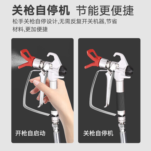 PUTE LATEX PINTURA Motor sin escobillas de cepillo Pequeña presión electrónica que regula la pintura de pared sin aire de alta presión pintura PT-695 Sprayer (2500 vatios)