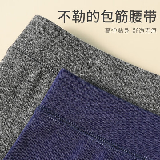 Septwolves German velvet heated long johns men's warm pants men's winter seamless antibacterial leggings ultra-thin line pants slim underpants German velvet heating seamless quick warming rainstorm gray L (170) recommended 110-130Jin Jin is equal to 0.5 kg