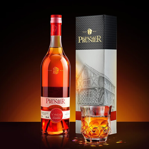 Puye Wine Cloud Network importé de France Puye Prunier Vin étranger Brandy cognac Cognac Base Wine Ration Bottle Original [Big Champagne VSOP] 700 ml 1 bouteille