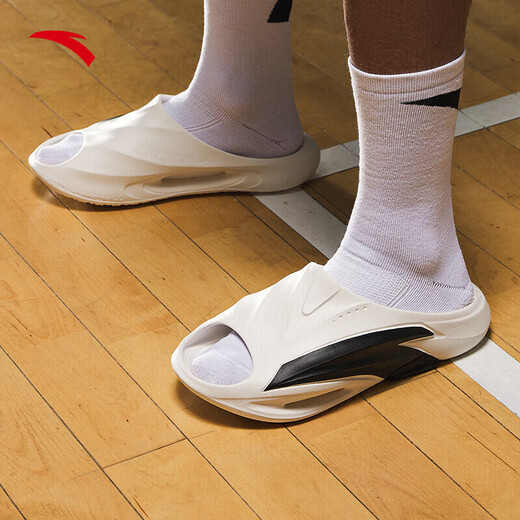 Anta nitrogen bubble slippers beach shoes sandals men's shoes indoor lightweight soft sole wear shopping mall style trendy basketball slippers