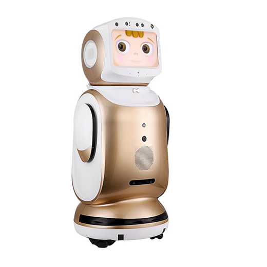 立米星空大型人工智能AI机器人小宝迎宾接待送餐生日礼物儿童早教小学初中高中家用商用一体家庭教育陪伴 黄色