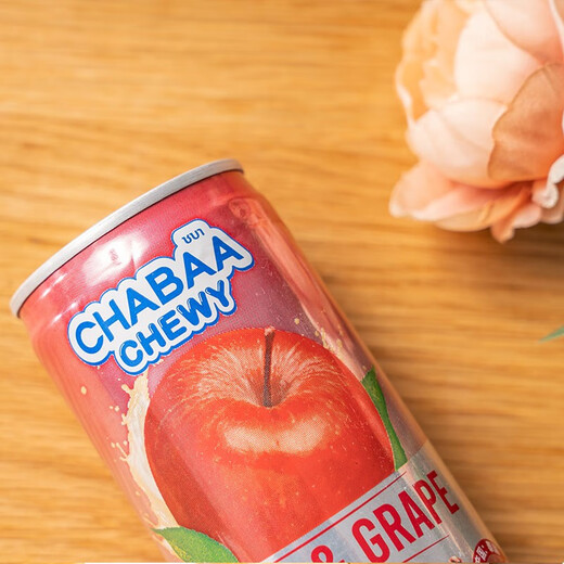 Pattaya juice drink imported from Thailand, Chaba fruit chewy red apple and white grape, full box 230ml*24 cans
