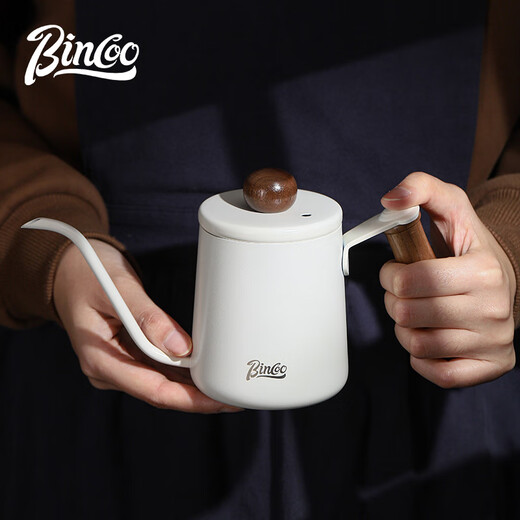 Bincoo hand brewing kettle small mini portable coffee pot long mouth thin mouth pot stainless steel hanging ear coffee kettle
