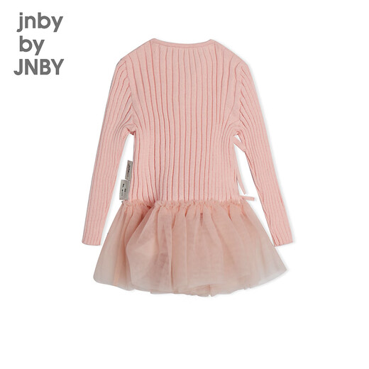 jnby by JNBY[江南布衣婴童]秋连衣裙柔软网纱拼接立体条纹女婴儿YN7G10250 684暖粉色 66 cm