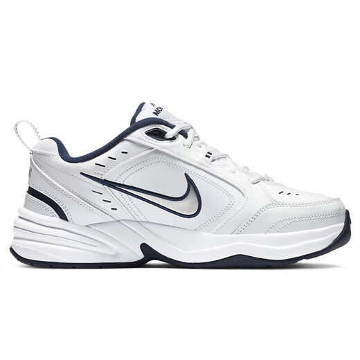 Nike NIKE men's autumn and winter dad shoes AIR MONARCH IV sports training shoes 415445-102 white blue 42