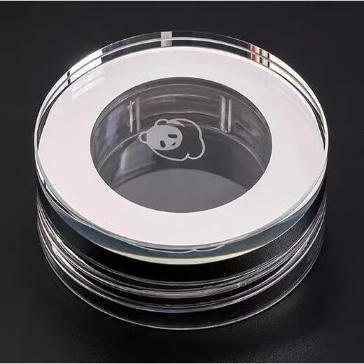 SIBAO original Alpine flowing water glass No. 1 No. 2 No. 3 accessories transparent crystal round landscape 88 Alpine flowing water No. 2 350 ml cup lid