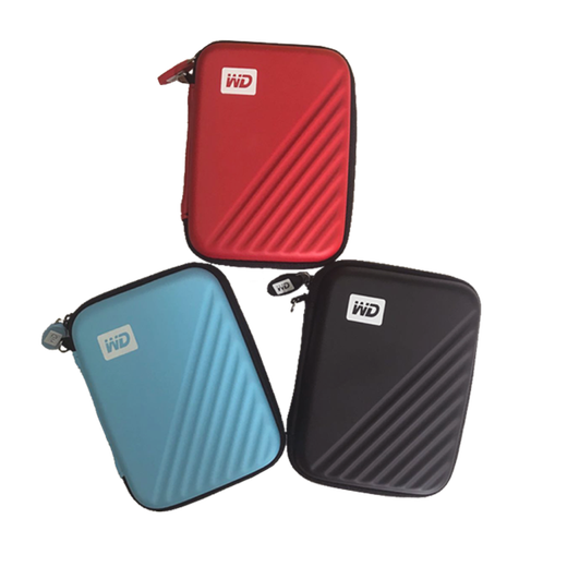 Western Digital (WD) 2.5-inch mobile hard drive universal shockproof protection bag hard shell shockproof bag red package 1 hard shell bag + (1T 2T) special silicone case