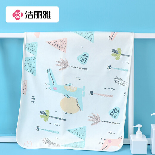 洁丽雅（Grace）婴儿纯棉隔尿垫可洗防水宝宝用品姨妈防漏垫卡通飞碟大号70*50cm