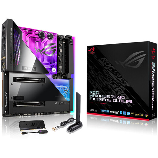 
Asus ROG MAXIMUS Z690 EXTREME GLACIAL new desktop motherboard supports 12-14 generations, new unopened 3 years of joint insurance