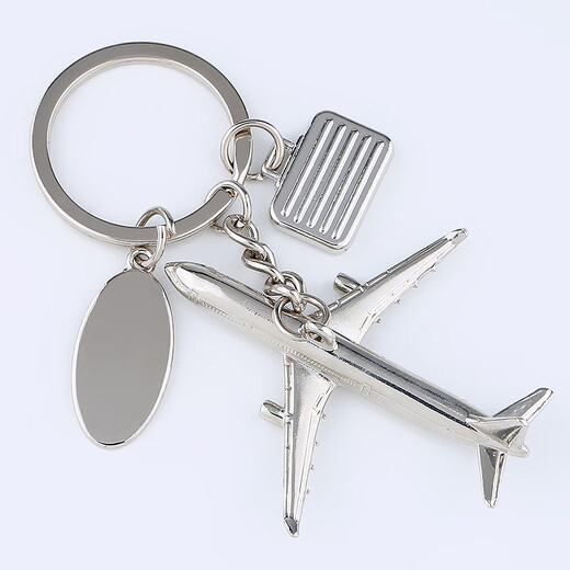 LAAZEE COMAC C919 large aircraft simulation keychain pendant custom lettering LOGO alloy metal texture high-end C919 aircraft