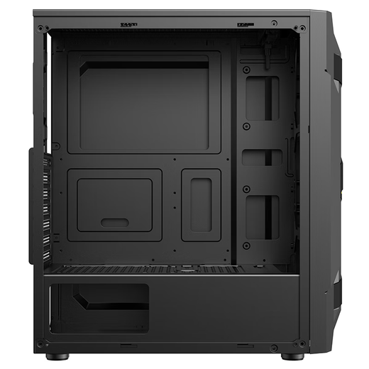 EVESKY Titan PRO computer game case (panoramic luxury side see-through/support ATX motherboard/wide-body gaming computer case/support long graphics card/support backline) Titan PRO-Black