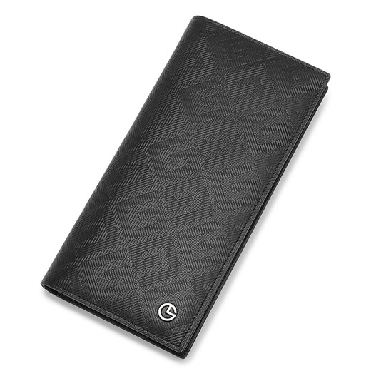 
Jinlilai men's wallet long wallet fashionable large capacity wallet business ticket clip gift box birthday gift for dad