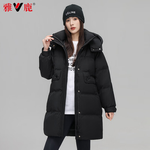 Yalu Down Jacket Women's Mid-Length 2025 Winter New Thick Cold-Resistant Warm Women's Jacket Fashion Trendy Top