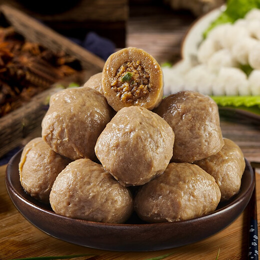 兴威（XINGWEI）火锅食材肉糜风味丸子1斤鱼丸肉丸火锅包关东煮食材火锅套餐组合 肉糜风味丸子1斤装