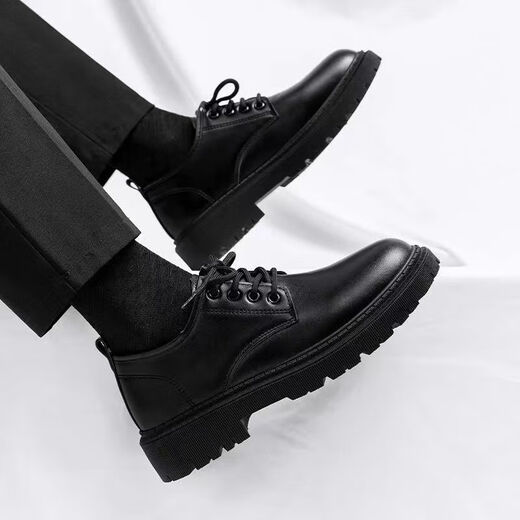 Chaussures de chef amaoton Chaussures non glissantes pour hommes non glissantes pour hommes, petites chaussures noires masculines Travail et travail chaussures en cuir de style polyvalent masculin