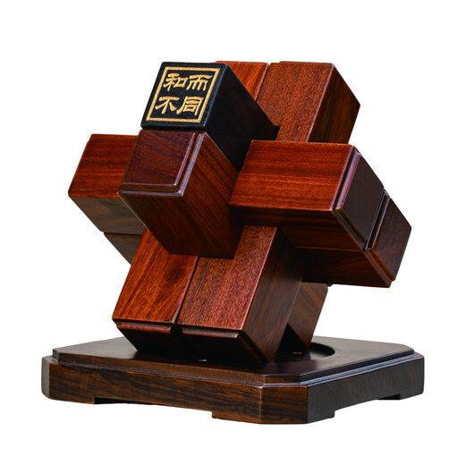 Shengjiang Luban Luban Lock Company Event Souvenir Regals se puede personalizar para enviar a los líderes regalos de negocios chinos a los clientes Decoraciones de escritorio Rosewood, Ebony y diferentes (ya tallados)