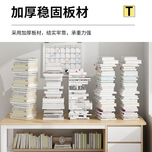 Jiajialin computer desk desktop home with drawer bookshelf integrated simple modern desk student office study table stable upgrade warm white 140cm