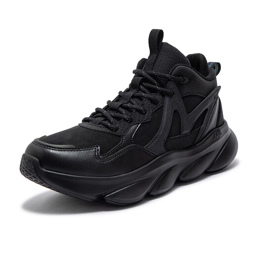 361 Sports shoes for women, autumn and winter high-top plus velvet warm cotton shoes, thick-soled casual running shoes for women 682442235A-6