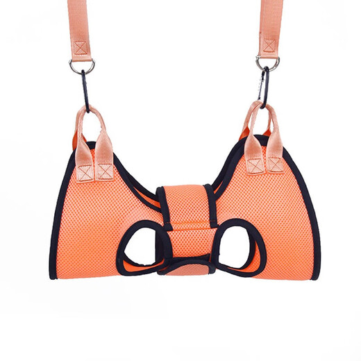 OIMG pet grooming hammock cat and dog nail clipper holder Teddy hook type medicine feeding anti-scratch cat hanging bag Orange S Recommended 5-10Jin Jin equals 0.5kg