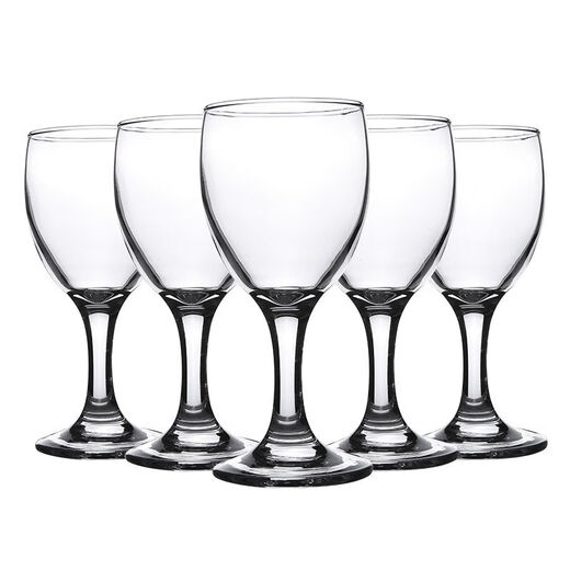 Louqu thickened glass red wine glass set household goblet wine glass decanter tall white wine glass hotel 120ml (12 pieces) about 2.2 taels