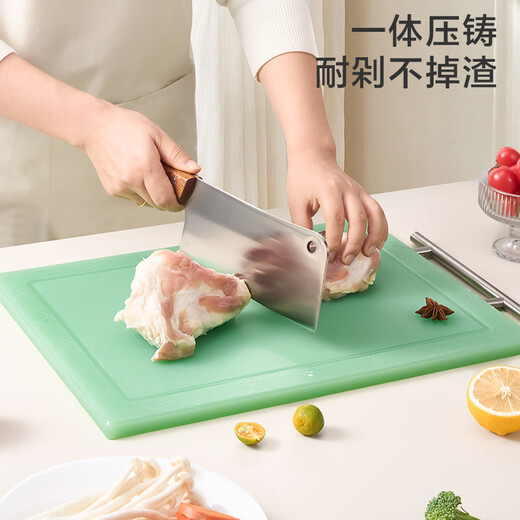 京东京造 菜板 砧案板切菜家用食品接触级双面分切PE加厚 白色45*32*1.5cm