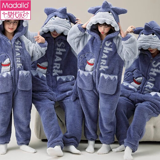 
Modal thickened parent-child one-piece pajamas for family three-person coral velvet autumn and winter children's flannel anti-kick quilt sleeping bag velvet - one-piece zipper - YPF3893 pocket wood M size [high 160C weight 95 Jin [Jin equals 0.5 kg]]