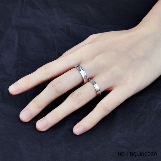 Kaibaolou Pt950 platinum couple ring, male and female rotating ring, platinum ring, screw pattern couple ring, 10g, fixed mouth customization, more refunds, less replenishment