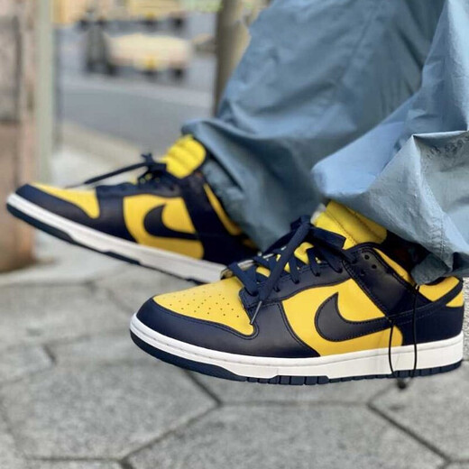 耐克（NIKE）新款男女鞋Dunk Low 运动休闲低帮滑板鞋DH7913-001 DD1391-700 密歇根 蓝黄 36.5