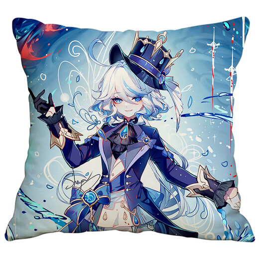 Chuangjingyi Select Funina Pillow Peripheral Pillow Original God Water God Funina God of Justice Doll Doll Second Dimension Birthday 9 50x50cm _rou2way