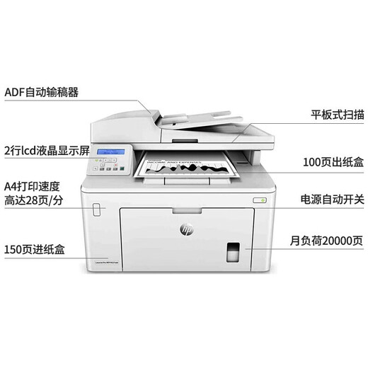 HP (HP) Принтер M3104FDW/M227FDW/227D/FDN/SDN Беспроводной черно-белый лазер копирование и сканирование принтера домашнего офиса в одном в одном.