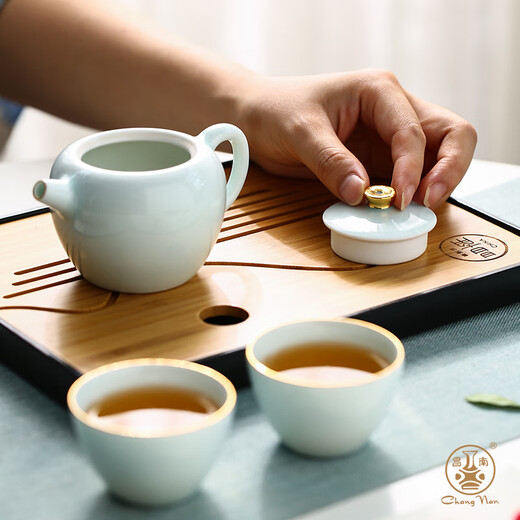 Changnan (changnan) kung fu tea set high-end gift teapot teacup home office teapot with tea tray