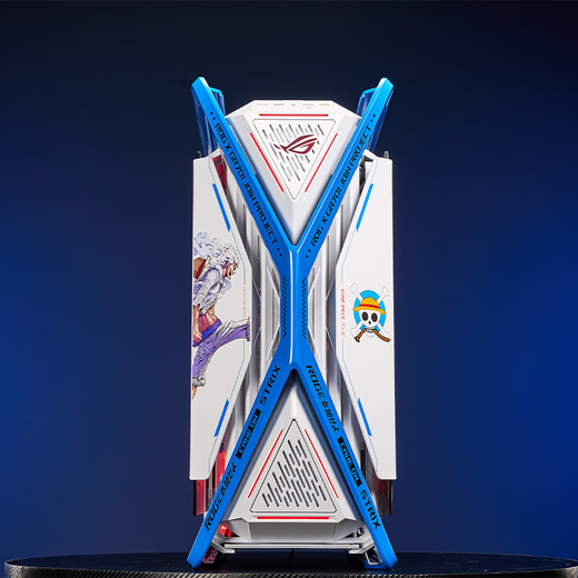 ASUS ROG GR701 God of Creation Weißes Gehäuse Fubuki EVA-Serie Kundenspezifischer UV-Druck Farbwechsel Full-Tower-Thema Kundenspezifisches Gehäuse Wildleder Kundenspezifisches ARGB Vollständiger Satz Lichtpaneele Einteiliges weißes Gehäuse + UV-Lichtpaneel Bestehende Lösungsanpassung