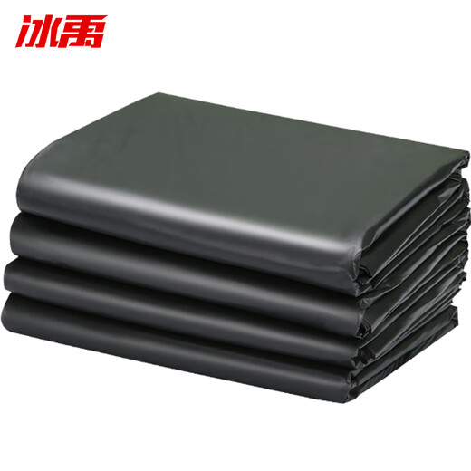 冰禹 BYQ-675 环卫物业加厚垃圾袋 大号垃圾袋黑色塑料袋（100个）120*140cm平口款
