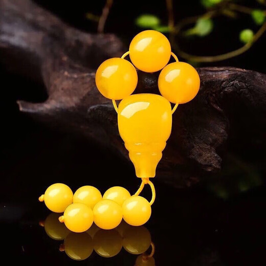 T&U natural beeswax set top beads waist beads bucket beads three-way star and moon Bodhi Vajra literary accessories four-piece set Buddha head 10 round beads 12 three-way 6 brothers 0 carat sub-beads