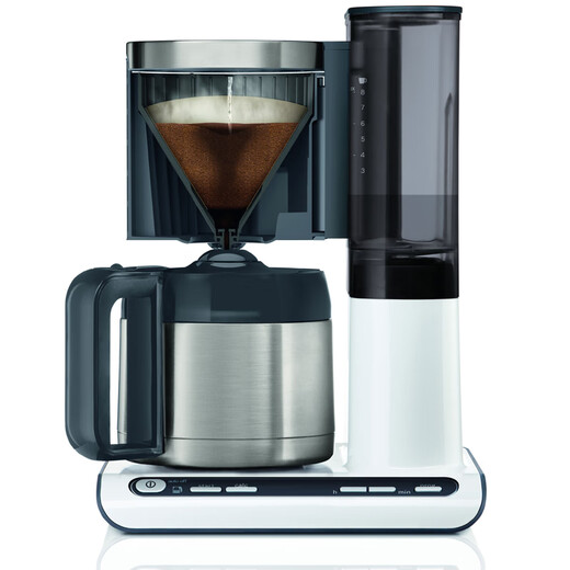 Bosch (Bosch) importé d'Allemagne / Bosch American Drip Coffee Machine entièrement automatique Isolation à domicile White (TKA8A681)