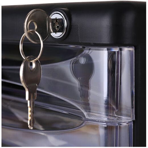 
Kezhitu custom file cabinet desktop information sorting storage cabinet plastic drawer cabinet 4 layers 5 layers with lock black confidential 9794-Four layers black