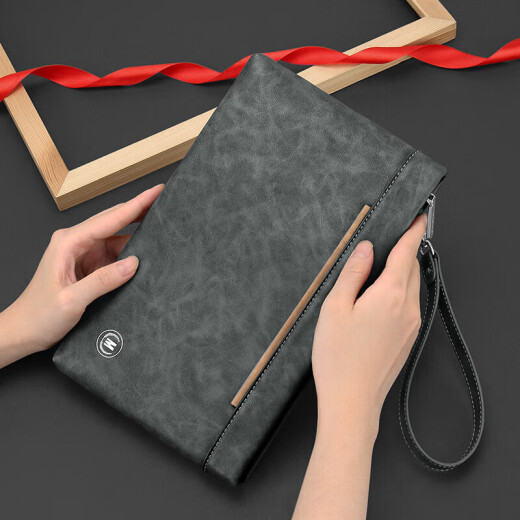 Mashalanti men's handbags casual large -capacity handbag multifunctional envelope bags, fashion zipper, business wallets, business wallet Father's Day gifts, dad boyfriend and husband, husband and husband