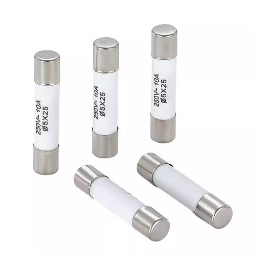 R055 ceramic fuse tube 5x25mm fuse 0.5A 1A 2A 3A 4A 6A 13A 16A 20A R055 ceramic 5x25mm 6A (100 pieces/box)