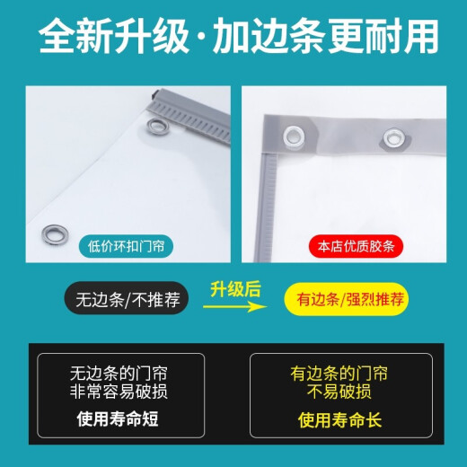 Meiri Fuda Door Curtain Transparent Air Conditioning Door Curtain Magnet Self-attracting Magnetic PVC Plastic Supermarket Shopping Mall Commercial Partition Summer Insulation Mosquito-proof Windproof Winter Insulation Cold-proof Gray 2.0mm thick plus weighted width 0.4 meters * height 2.1 meters / 1 piece