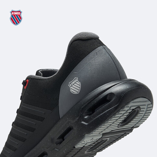 盖世威（K·SWISS）跑鞋男春季新款时尚舒适减震运动透气休闲鞋9277-M 030纯黑/梦幻银 41