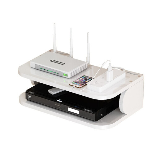 Anya set-top box rack punch-free wall storage rack wall hanging living room TV bedroom router set-top box rack