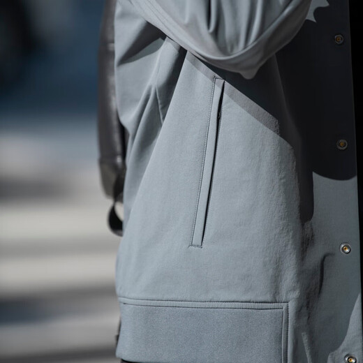 CARE OF LORD Navigator Series Spring and Autumn Men's Stand Collar Business Jacket Microsoft Shell Flight Casual Jacket 7660 Textured Black L