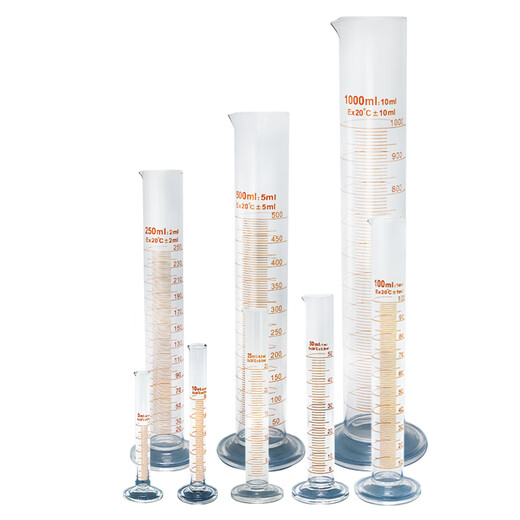 
Gold-fixed measuring cylinder Thickened glass measuring cylinder with scale laboratory measuring cup high borosilicate large capacity 1000mL KZS-701