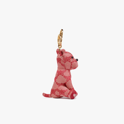 MCM  HIMMEL斗牛犬包袋挂件饰品狗狗玩偶钥匙扣红色【奥莱折扣】