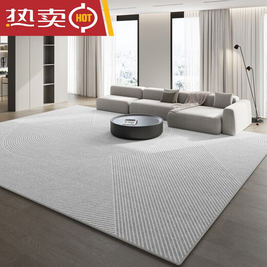 YouGuan Tianjin Teppich Wohnzimmer Licht Luxus großer wasserdichtes und nicht waschbares Sofa Couchtisch Teppich großer Bereich Shiwei-15937 300*400 cm [geeignet für U-förmige Sofa]