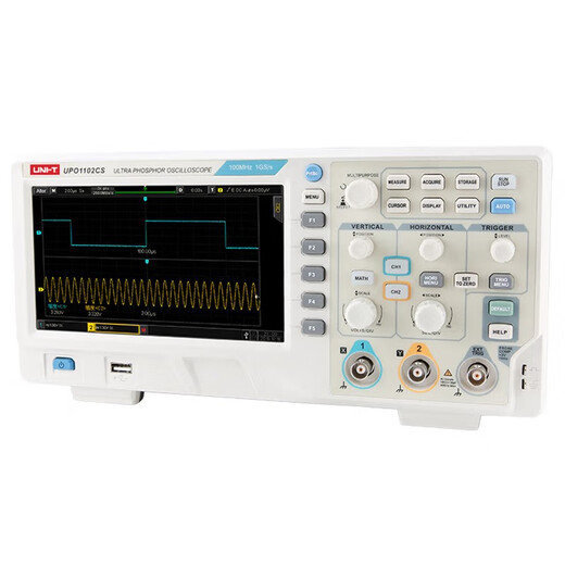 Uni-T oscilloscope digital fluorescence desktop storage oscilloscope dual channel 1G sampling rate 100M bandwidth UPO1102CS