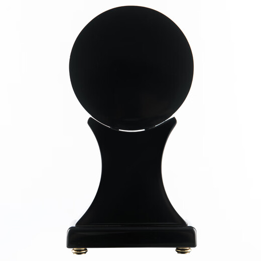 Hermle Clocks European simple and high-end desktop small clock living room home desktop clock Hemler quartz movement HD-QT202 Charcoal black-piano paint